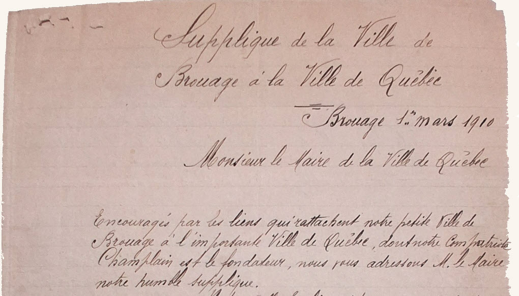 Document historique relatif à Brouage